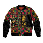 Kwanzaa African Pattern Bomber Jacket