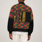 Kwanzaa African Pattern Bomber Jacket