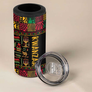 Kwanzaa African Pattern 4 in 1 Can Cooler Tumbler