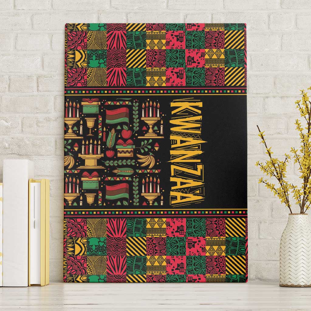 Kwanzaa African Pattern Canvas Wall Art