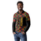 Kwanzaa African Pattern Long Sleeve Polo Shirt
