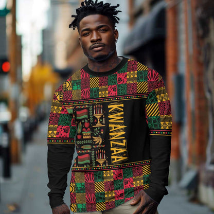 Kwanzaa African Pattern Long Sleeve Shirt