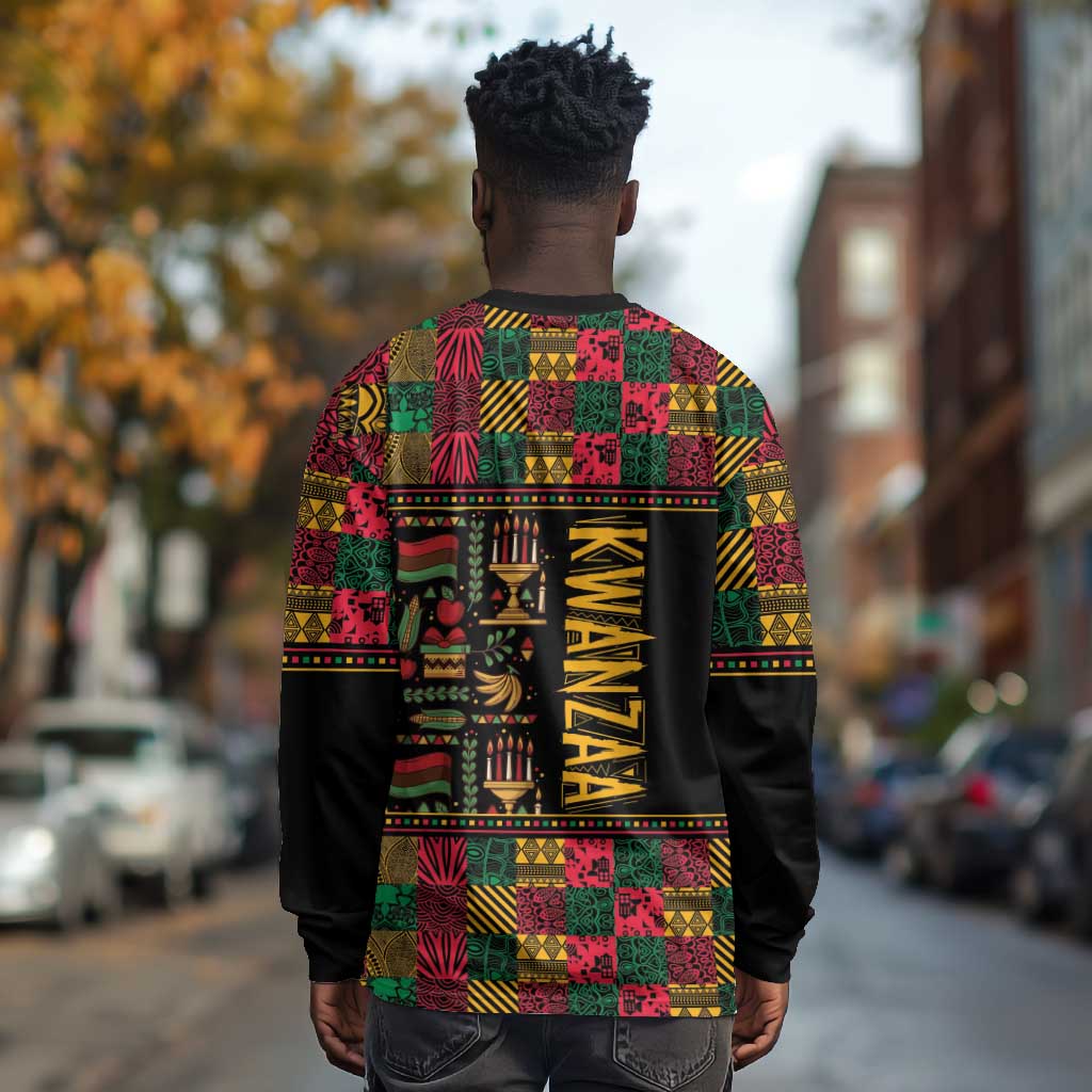 Kwanzaa African Pattern Long Sleeve Shirt