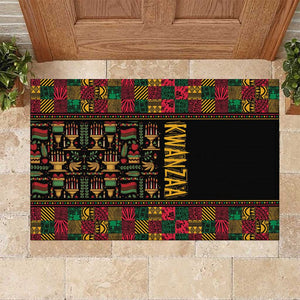 Kwanzaa African Pattern Rubber Doormat