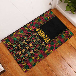 Kwanzaa African Pattern Rubber Doormat