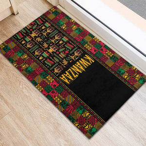 Kwanzaa African Pattern Rubber Doormat