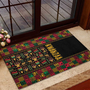 Kwanzaa African Pattern Rubber Doormat