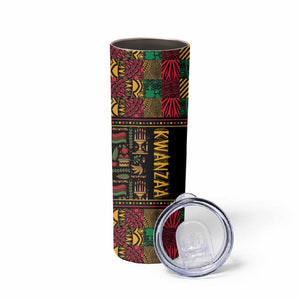 Kwanzaa African Pattern Skinny Tumbler