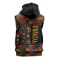 Kwanzaa African Pattern Sleeveless Zip Hoodie - African Pride