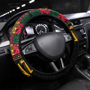 Kwanzaa African Pattern Steering Wheel Cover