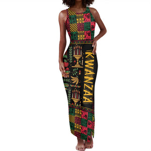 Kwanzaa African Pattern Tank Maxi Dress