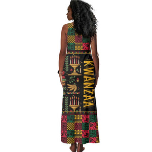 Kwanzaa African Pattern Tank Maxi Dress