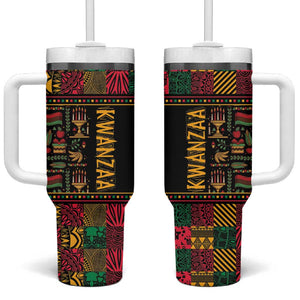 Kwanzaa African Pattern Tumbler With Handle