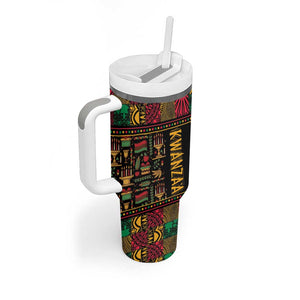 Kwanzaa African Pattern Tumbler With Handle