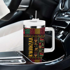 Kwanzaa African Pattern Tumbler With Handle