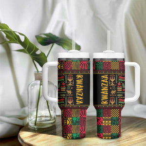 Kwanzaa African Pattern Tumbler With Handle