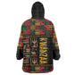 Kwanzaa African Pattern Wearable Blanket Hoodie
