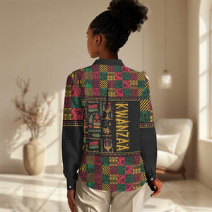 Kwanzaa African Pattern Women Casual Shirt