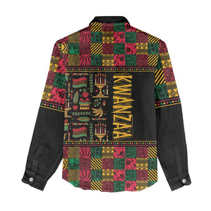 Kwanzaa African Pattern Women Casual Shirt