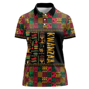 Kwanzaa African Pattern Women Polo Shirt