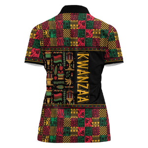 Kwanzaa African Pattern Women Polo Shirt