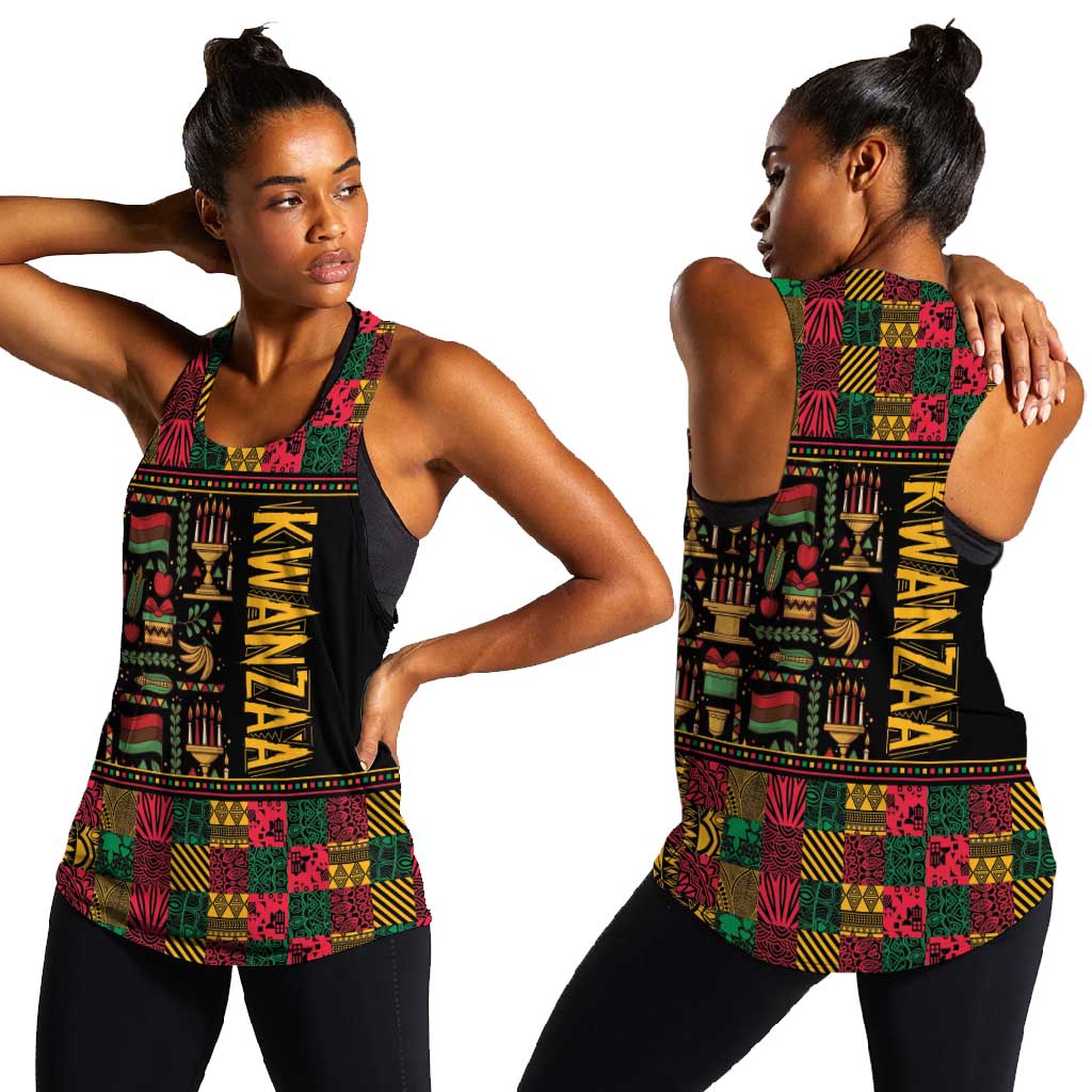 Kwanzaa African Pattern Women Racerback Tank