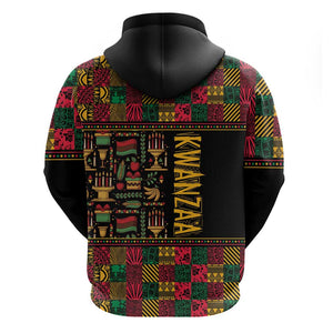 Kwanzaa African Pattern Zip Hoodie