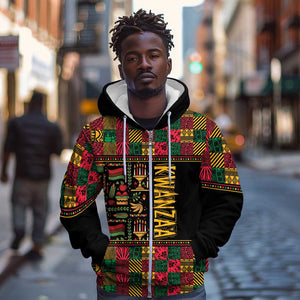 Kwanzaa African Pattern Zip Hoodie