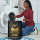 Ayiti 222nd Independence Day Anniversary Laundry Basket Haiti Gold VeVe Pattern - African Pride