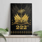 Ayiti 222nd Independence Day Anniversary Canvas Wall Art Haiti Gold VeVe Pattern - African Pride