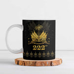 Ayiti 222nd Independence Day Anniversary Ceramic Mug Haiti Gold VeVe Pattern - African Pride