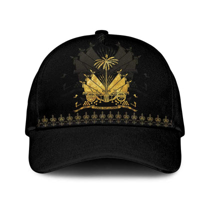 Ayiti 222nd Independence Day Anniversary Classic Cap Haiti Gold VeVe Pattern - African Pride