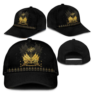 Ayiti 222nd Independence Day Anniversary Classic Cap Haiti Gold VeVe Pattern - African Pride