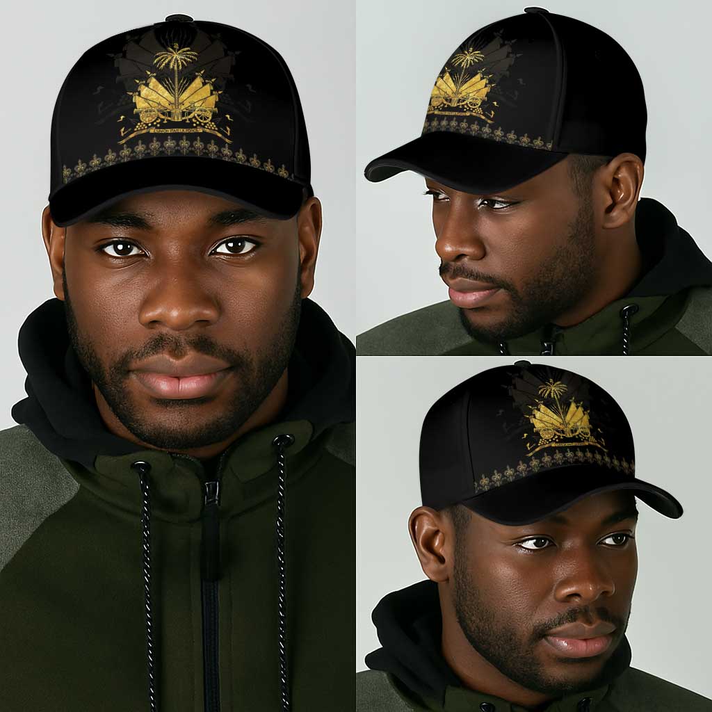 Ayiti 222nd Independence Day Anniversary Classic Cap Haiti Gold VeVe Pattern - African Pride