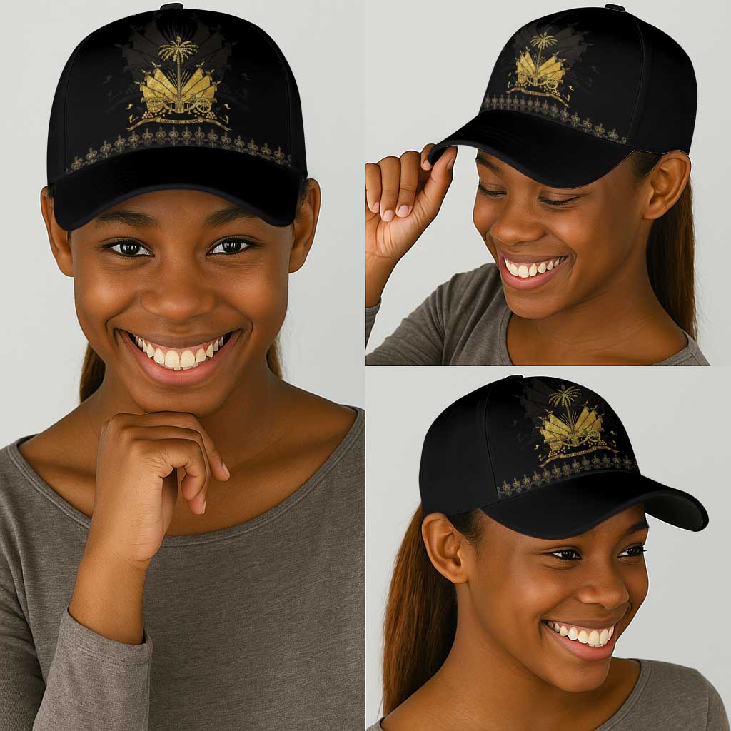Ayiti 222nd Independence Day Anniversary Classic Cap Haiti Gold VeVe Pattern - African Pride