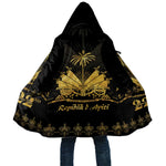Ayiti 222nd Independence Day Anniversary Cloak Haiti Gold VeVe Pattern - African Pride