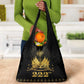 Ayiti 222nd Independence Day Anniversary Grocery Bag Haiti Gold VeVe Pattern - African Pride