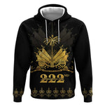 Ayiti 222nd Independence Day Anniversary Hoodie Haiti Gold VeVe Pattern - African Pride