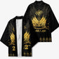 Ayiti 222nd Independence Day Anniversary Kimono Haiti Gold VeVe Pattern - African Pride