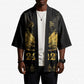 Ayiti 222nd Independence Day Anniversary Kimono Haiti Gold VeVe Pattern - African Pride