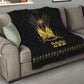 Ayiti 222nd Independence Day Anniversary Quilt Haiti Gold VeVe Pattern - African Pride