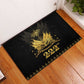 Ayiti 222nd Independence Day Anniversary Rubber Doormat Haiti Gold VeVe Pattern - African Pride