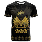 Ayiti 222nd Independence Day Anniversary T shirt Haiti Gold VeVe Pattern LT01