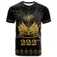 Ayiti 222nd Independence Day Anniversary T shirt Haiti Gold VeVe Pattern LT01