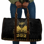 Ayiti 222nd Independence Day Anniversary Travel Bag Haiti Gold VeVe Pattern - African Pride