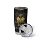 Ayiti 222nd Independence Day Anniversary Tumbler Cup Haiti Gold VeVe Pattern - African Pride
