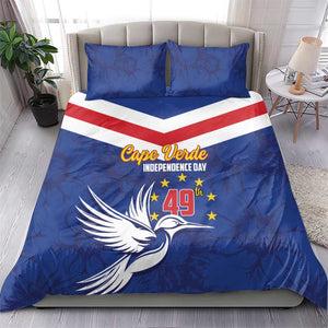 Cape Verde Independence Day Bedding Set Gerbera Daisy Pattern