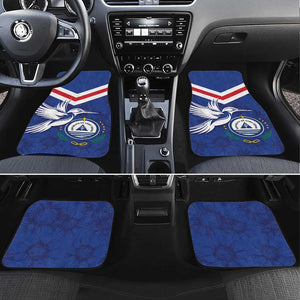 Cape Verde Independence Day Car Mats Gerbera Daisy Pattern