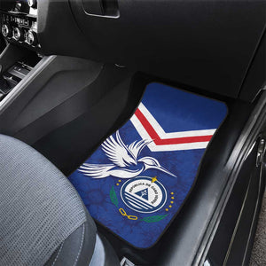 Cape Verde Independence Day Car Mats Gerbera Daisy Pattern