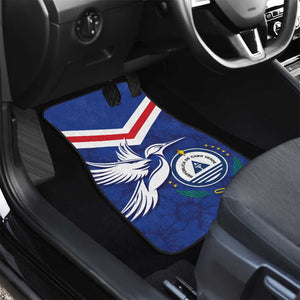 Cape Verde Independence Day Car Mats Gerbera Daisy Pattern